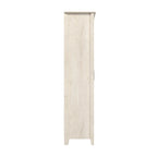 Armoire haute de rangement avec portes, 5 étagères, 7 couleurs, style ferme
