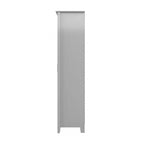 Armoire haute de rangement avec portes, 5 étagères, 7 couleurs, style ferme