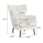 Fauteuil d'appoint dossier haut en velours vert / beige / violet, 1 place