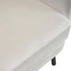 Fauteuil d'appoint dossier haut en velours vert / beige / violet, 1 place