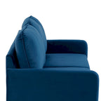 Causeuse moderne 2 places en velours – Blanc / Bleu / Gingembre / Gris / Cyan grisâtre / Jaune
