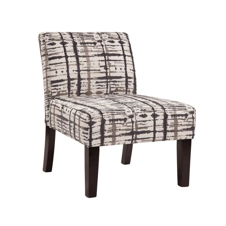 Fauteuil d'appoint sans accoudoirs à motifs multiples, une place