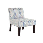 Fauteuil d'appoint sans accoudoirs à motifs multiples, une place