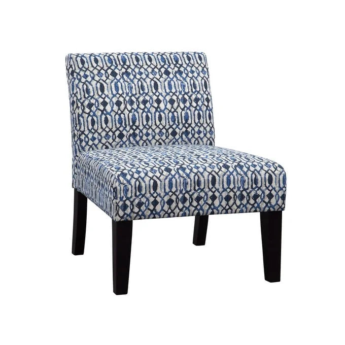 Fauteuil d'appoint sans accoudoirs à motifs multiples, une place