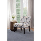 Fauteuil d'appoint sans accoudoirs à motifs multiples, une place
