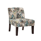 Fauteuil d'appoint sans accoudoirs à motifs multiples, une place