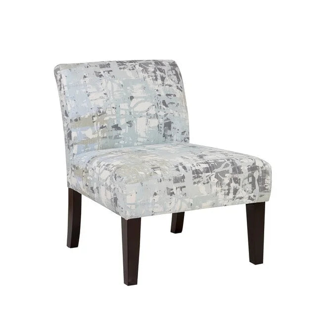 Fauteuil d'appoint sans accoudoirs à motifs multiples, une place