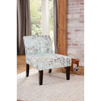 Fauteuil d'appoint sans accoudoirs à motifs multiples, une place