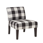 Fauteuil d'appoint sans accoudoirs à motifs multiples, une place