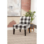 Fauteuil d'appoint sans accoudoirs à motifs multiples, une place