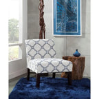 Fauteuil d'appoint sans accoudoirs à motifs multiples, une place