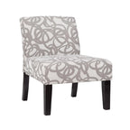 Fauteuil d'appoint sans accoudoirs à motifs multiples, une place