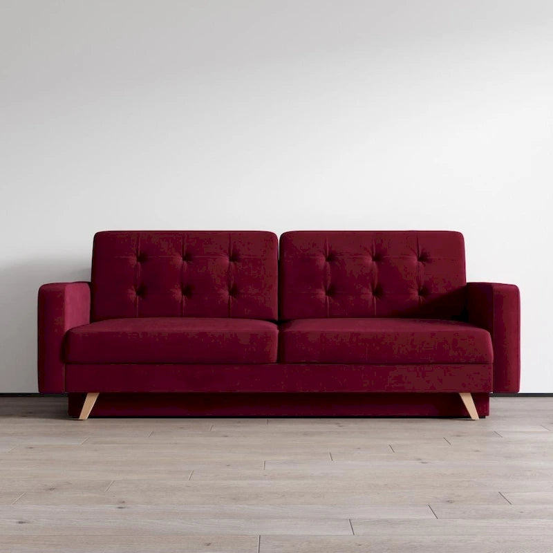 Canapé-lit Futon Queen – Multicolore, 3 places