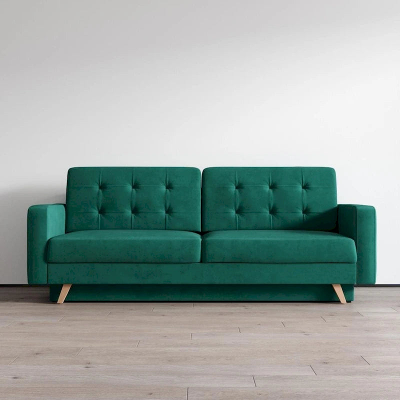 Canapé-lit Futon Queen – Multicolore, 3 places