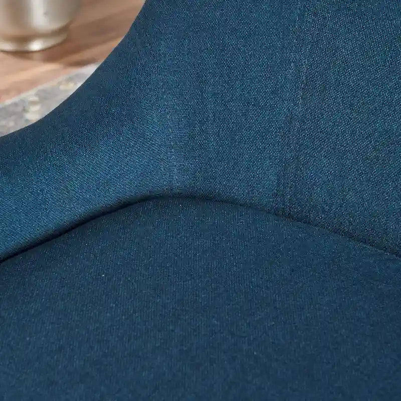 Fauteuil club en tissu à dossier haut, bleu marine / anthracite, une place