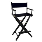 Chaise de réalisateur pliable en chêne naturel, hauteur de bar - Monoplace