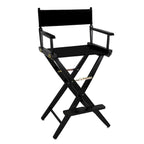 Chaise de réalisateur pliable en chêne naturel, hauteur de bar - Monoplace
