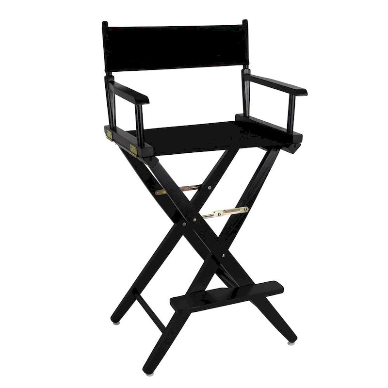 Chaise de réalisateur pliable en chêne naturel, hauteur de bar - Monoplace