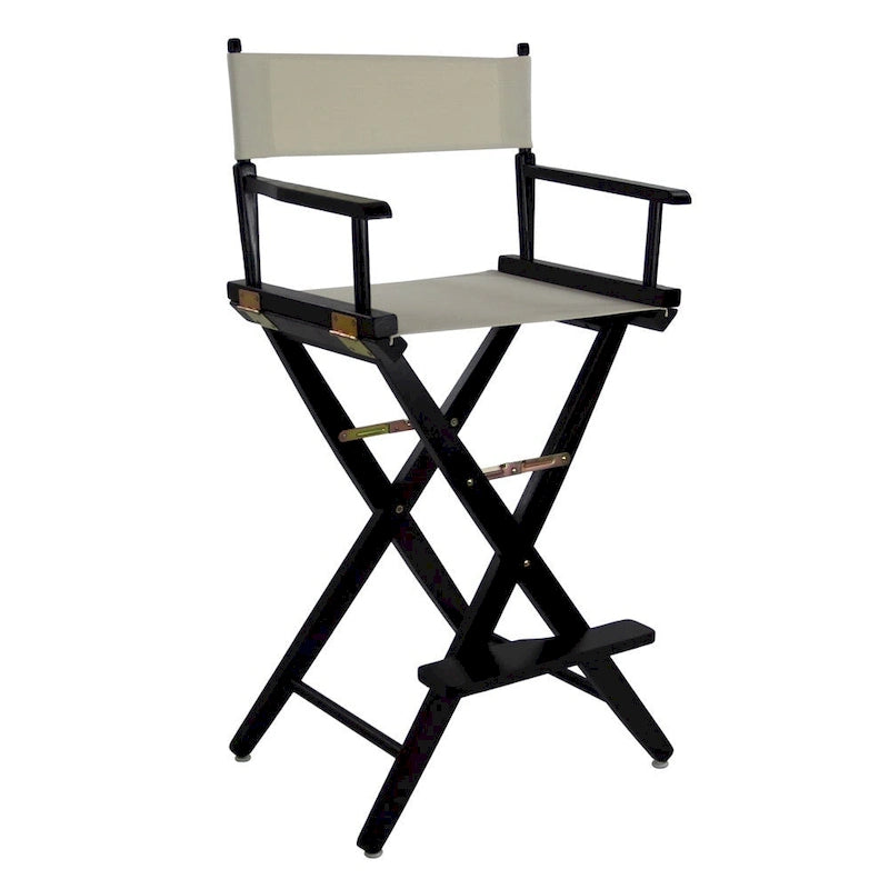 Chaise de réalisateur pliable en chêne naturel, hauteur de bar - Monoplace