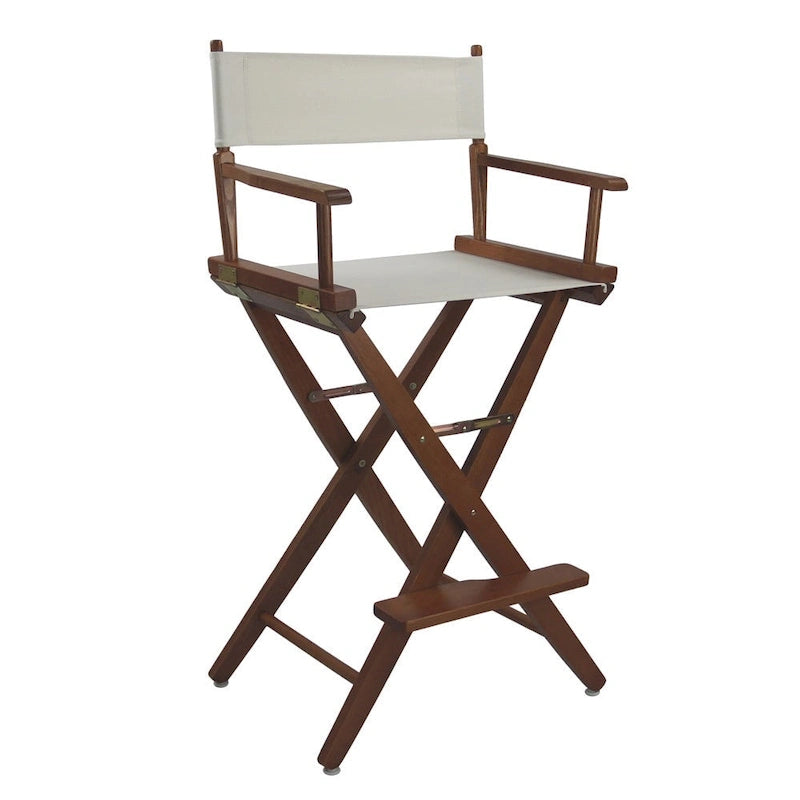 Chaise de réalisateur pliable en chêne naturel, hauteur de bar - Monoplace