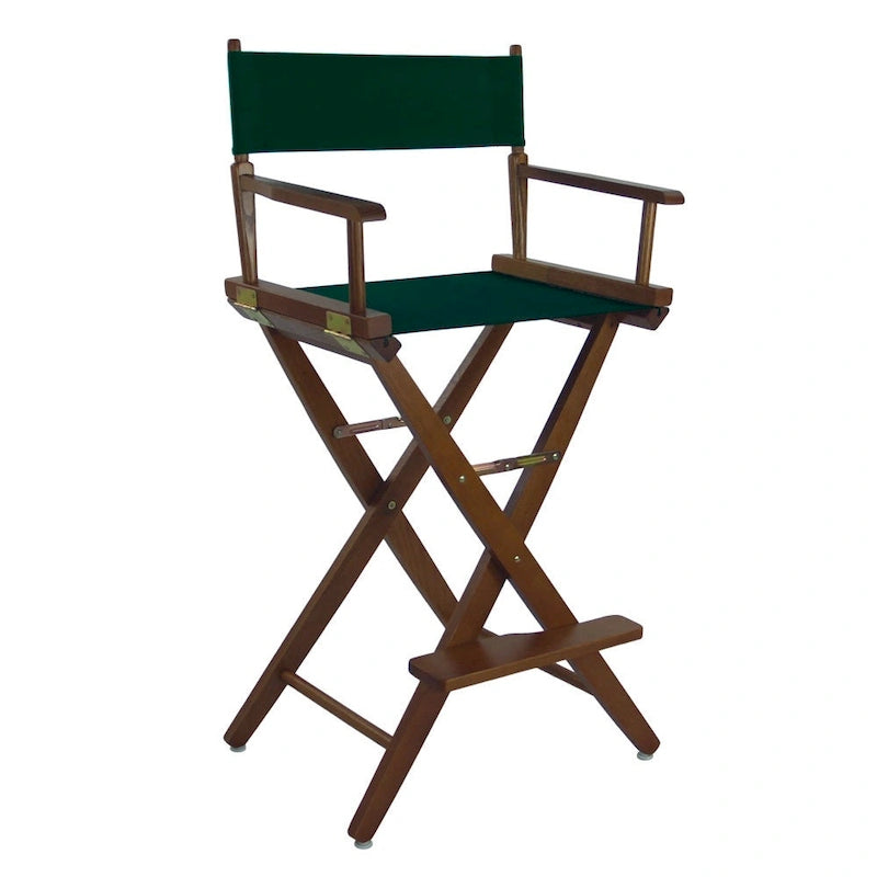 Chaise de réalisateur pliable en chêne naturel, hauteur de bar - Monoplace