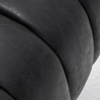 Fauteuil pivotant de style Mid-Century - Moutarde / Abricot Foncé / Noir / Marron - Une place