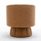 Fauteuil pivotant de style Mid-Century - Moutarde / Abricot Foncé / Noir / Marron - Une place