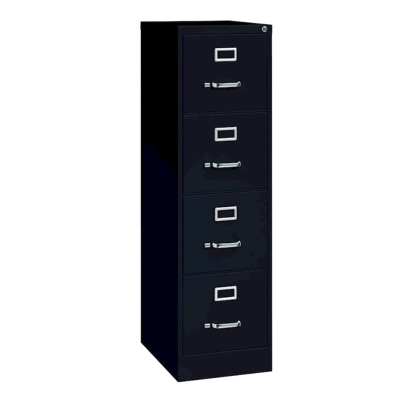 Classeur vertical 4 tiroirs – Beige / Noir / Gris clair – Un seul utilisateur