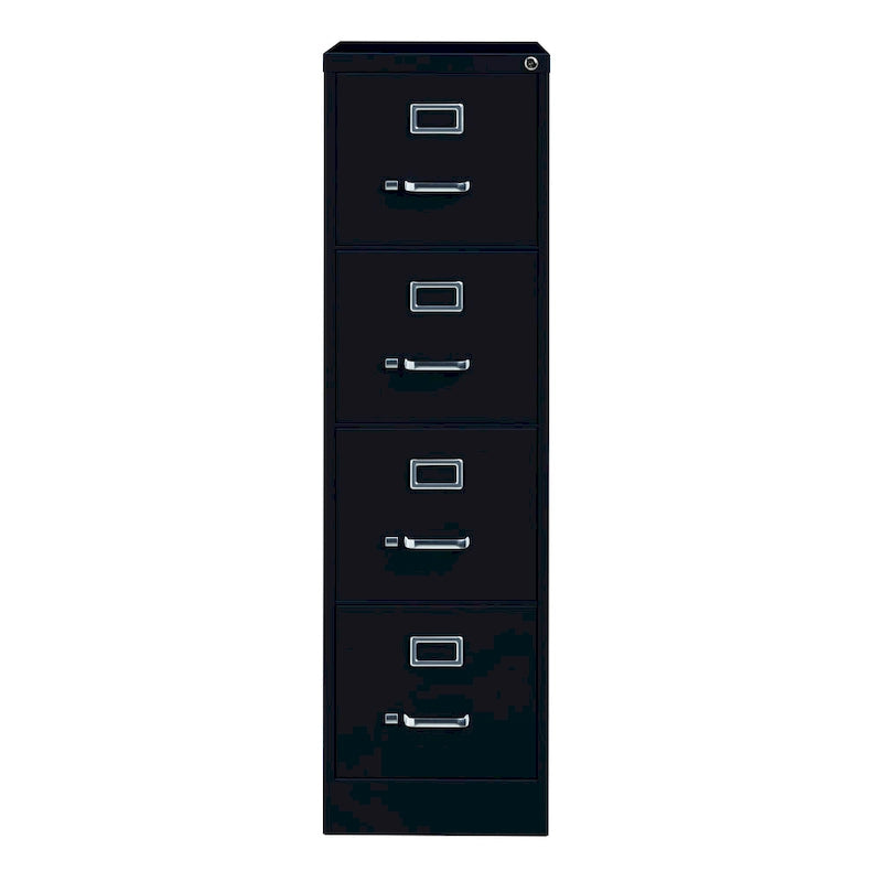 Classeur vertical 4 tiroirs – Beige / Noir / Gris clair – Un seul utilisateur