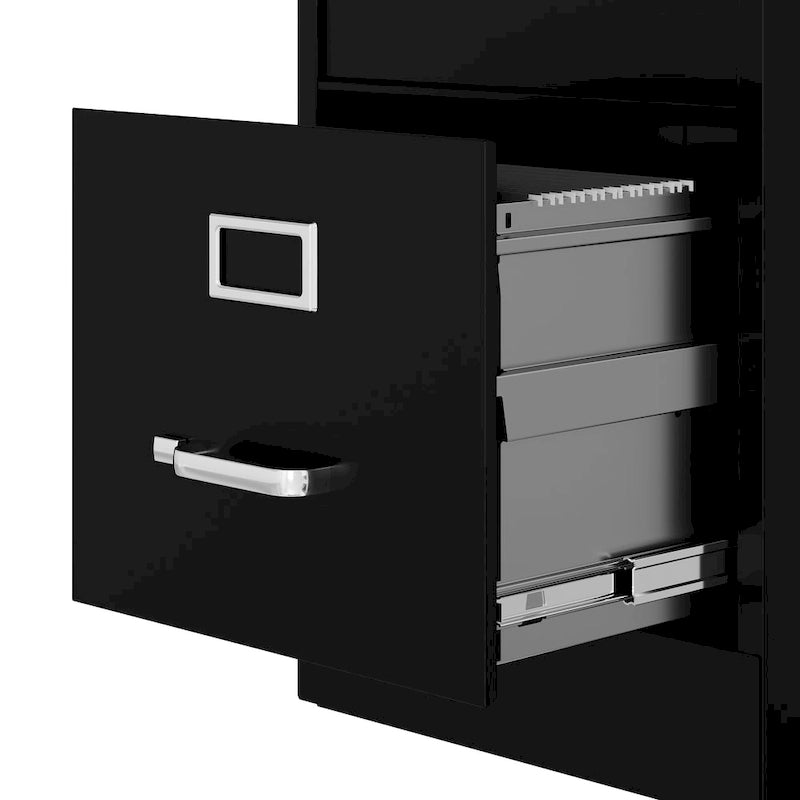 Classeur vertical 4 tiroirs – Beige / Noir / Gris clair – Un seul utilisateur