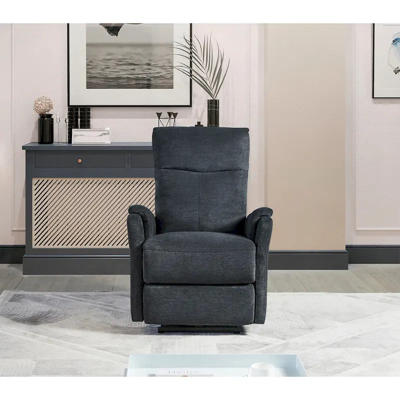 Fauteuil inclinable releveur électrique en tissu anthracite – Une place