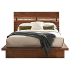 Ensemble de chambre 2 pièces lit queen et commode Smokey Walnut