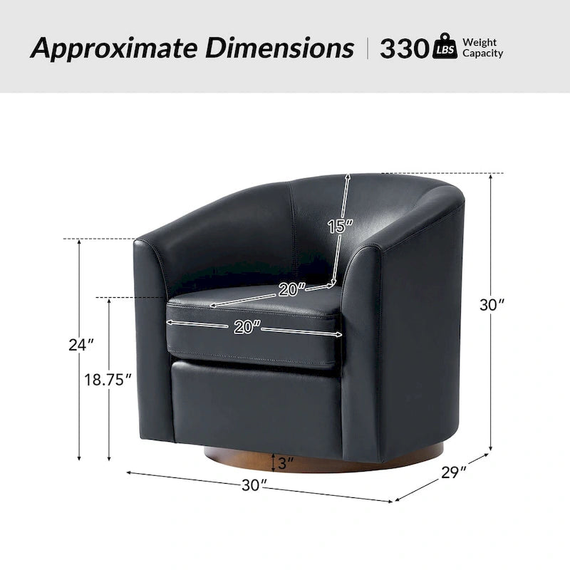 Fauteuil pivotant en cuir véritable, sauge / marron / camel, lot de 2