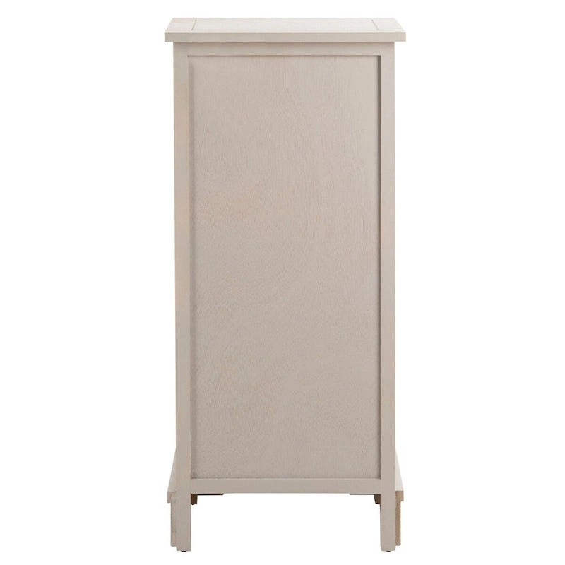 Meuble de rangement en pin avec paniers en osier, 4 couleurs, porte unique