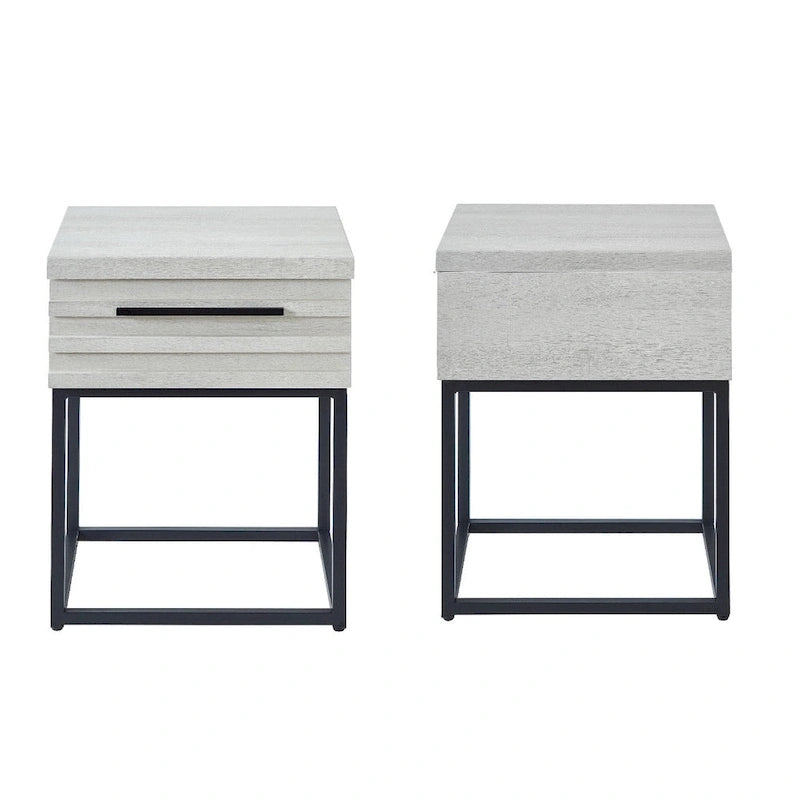 Chambre à coucher 3 pièces capitonnée avec dossier à oreilles, blanc/gris, grand lit/très grand lit, 2 personnes