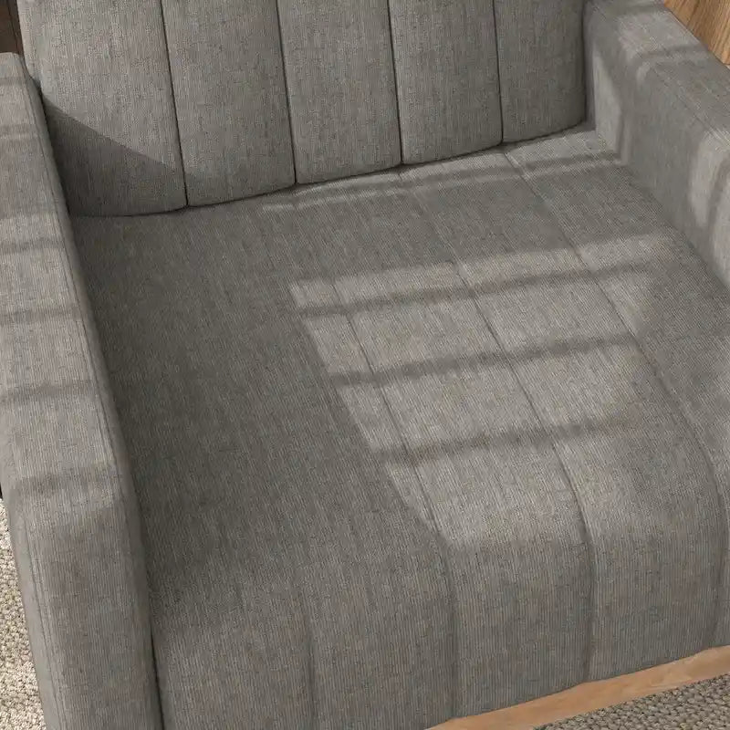 Fauteuil à bascule/planeur réglable une place marron/gris/blanc
