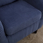Fauteuil seau en tissu multicolore avec coussin et oreiller, 1 personne