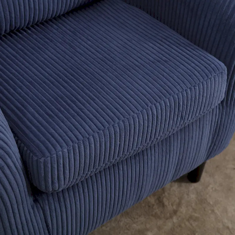 Fauteuil seau en tissu multicolore avec coussin et oreiller, 1 personne