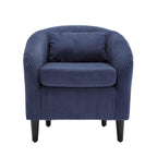 Fauteuil seau en tissu multicolore avec coussin et oreiller, 1 personne