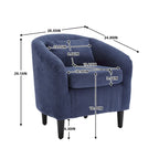Fauteuil seau en tissu multicolore avec coussin et oreiller, 1 personne