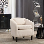 Fauteuil seau en tissu multicolore avec coussin et oreiller, 1 personne