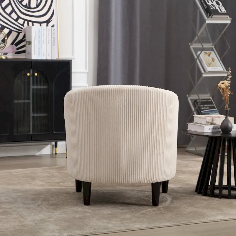 Fauteuil seau en tissu multicolore avec coussin et oreiller, 1 personne