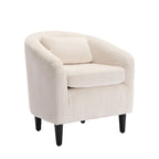 Fauteuil seau en tissu multicolore avec coussin et oreiller, 1 personne
