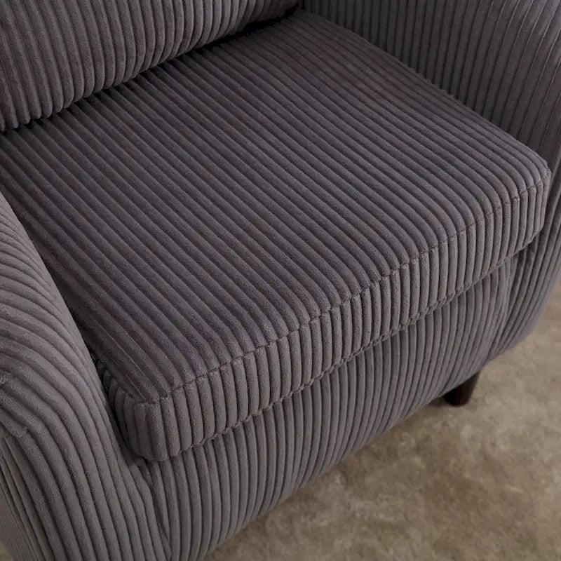 Fauteuil seau en tissu multicolore avec coussin et oreiller, 1 personne