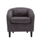 Fauteuil seau en tissu multicolore avec coussin et oreiller, 1 personne