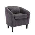 Fauteuil seau en tissu multicolore avec coussin et oreiller, 1 personne