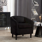 Fauteuil seau en tissu multicolore avec coussin et oreiller, 1 personne