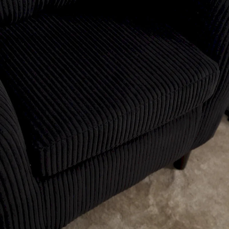 Fauteuil seau en tissu multicolore avec coussin et oreiller, 1 personne