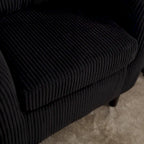 Fauteuil seau en tissu multicolore avec coussin et oreiller, 1 personne